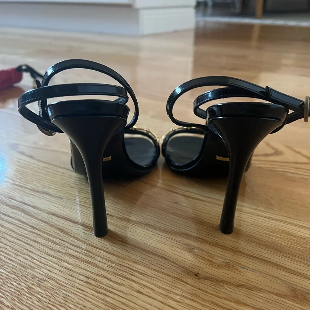 Gucci- Moorea horsebit heel sandals - Picture 4 of 6